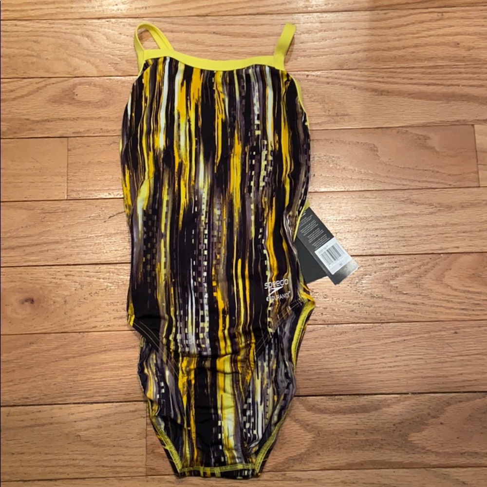 Speedo Women’s Deep Within Flyback Swimsuit 26 NEW